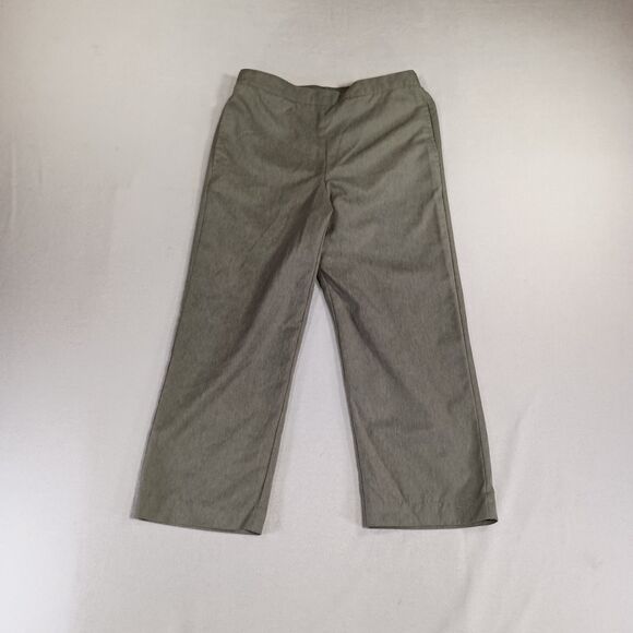 Alfred Dunner Olive Green Pull on Capri Pants Trouser Sz 8 Petite Altered Hem - Picture 1 of 12